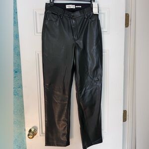 Abercrombie & Fitch Black Vegan Leather Pants